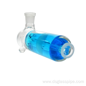 NEW DESIGN Glass Hand Pipe with Glycerin Coil Chamber CAN USE BOWL OR QUARTZ BANGER